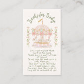 Carte D'accompagnement Carousel Merry-go-round livres pour bébé (Devant)