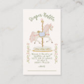 Carte D'accompagnement Carrousel Merry-go-round Diaper Raffle (Devant)