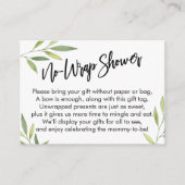 Carte D'accompagnement Carte-cadeau Baby shower à écran vert (Devant)