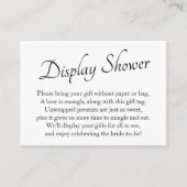 Carte D'accompagnement Carte-cadeau de douche pour un présent de mariage (Devant)