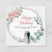 Carte D'accompagnement "Carte de mariage Amour Éternel" (Devant)