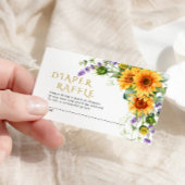 Carte D'accompagnement Carton à feuilleter rustique & Lavander Diaper W2