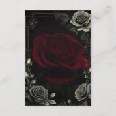 Carte D'accompagnement Carton de détails de mariage gothique Halloween (Dos)