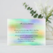 Carte D'accompagnement Carton de mariage gay arc-en-ciel pastel (Debout devant)