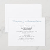Carte D'accompagnement Carton de mariage Hydrangea (Devant / Derrière)