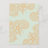 Carte D'accompagnement Carton de mariage Mehndi (Dos)