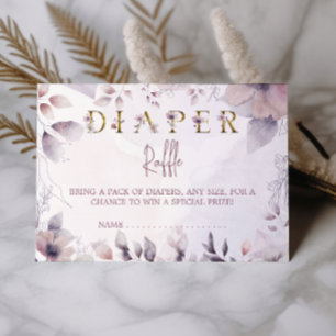 Carte D'accompagnement Carton de tirage au sort de couches pour Baby Show
