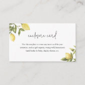 Carte D'accompagnement Carton d'insertion CITRON Citron 3,5 po x 2 po (Devant)