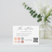 Carte D'accompagnement Carton d'insertion de code vestimentaire de couleu (Debout devant)