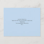 Carte D'accompagnement Carton d'invitation de mariage Hydrangea + Points (Dos)
