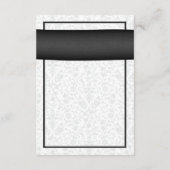 Carte D'accompagnement Carton d'invitation de réception de mariage au rub (Dos)