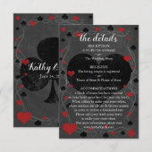 Carte D'accompagnement Casino Las Vegas Détails du Mariage (Devant / Derrière)