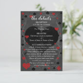 Carte D'accompagnement Casino Las Vegas Détails du Mariage (Debout devant)