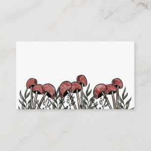 Carte D'accompagnement Casquettes de champignons rouges