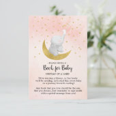 Carte D'accompagnement Catch A Star Bunny Elephant Book for Baby Card (Debout devant)