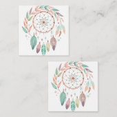 Carte D'accompagnement Catcher de rêve bohème rustique (Devant / Derrière)