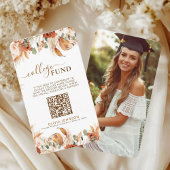 Carte D'accompagnement Catégorie de 2025 Graduation College Fund QR Code