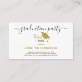 Carte D'accompagnement Catégorie De Fête De Diplôme De 2025 (Devant)