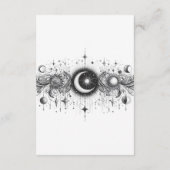 Carte D'accompagnement Céleste noir et blanc (Dos)