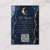 Carte D'accompagnement Celestial Quinceanera QR Gift Enclosure Card (Devant)