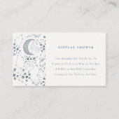 Carte D'accompagnement Celestial Starry Night Display Baby shower de douc (Devant)