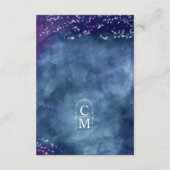 Carte D'accompagnement Céline ・ Elégante Réception de mariage de nuit cél (Dos)