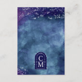 Carte D'accompagnement Celine • Réception élégante sous les étoiles céles (Dos)