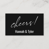 Carte D'accompagnement Celui-ci est sur nous Black Drink Ticket (Dos)