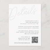 Carte D'accompagnement Cendre | Détails du filigrane de script tout-en-un (Devant)