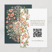 Carte D'accompagnement Centre d'information du site Web du Mariage de cod (Devant / Derrière)