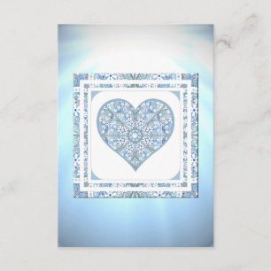 Carte D'accompagnement Céramique Lace Bleu clair