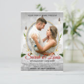 CARTE D'ACCOMPAGNEMENT CÉRÉMONIE FIANÇAILLES (Debout devant)