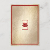 Carte D'accompagnement Cérémonie simple Rectangle Double Joyeux Thé (Dos)