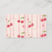 Carte D'accompagnement Cerise coquette unique sur les livres supérieurs p (Dos)