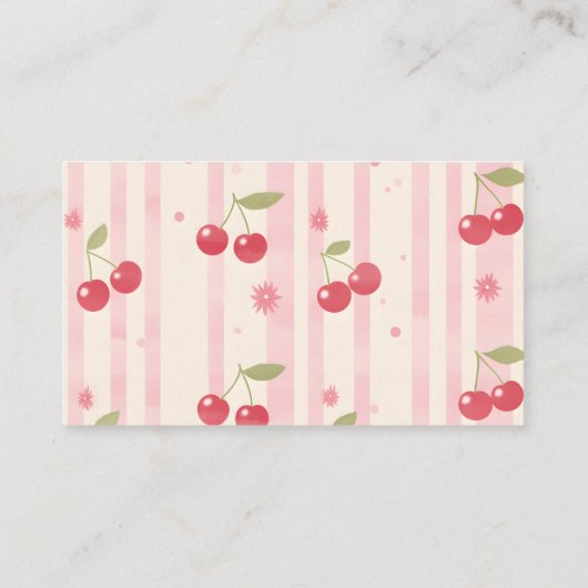 Carte D'accompagnement Cerise coquette unique sur les livres supérieurs p (Dos)