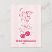 Carte D'accompagnement Cerise de gribouille sur le dessus Raffle Diapper (Devant)
