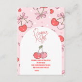 Carte D'accompagnement Cerise sur le dessus Diapper Raffle (Devant)