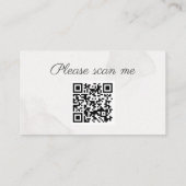 Carte D'accompagnement Cerisier rose fleuri code QR site mariage (Dos)