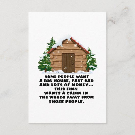 Carte D'accompagnement Certaines Personnes Veulent Une Voiture Rapide Big (Devant)