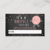 Carte D'accompagnement C'est A Ghoul ! Baby shower d'Halloween de Little  (Devant)