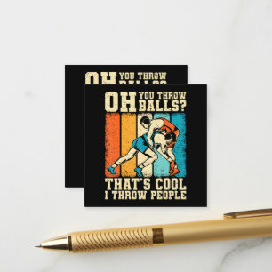 Carte D'accompagnement C'est Cool Je Lance Les Gens