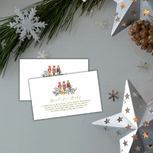 Carte D'accompagnement C'est froid dehors Nutcracker Livres Baby Shower 