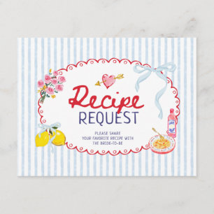 Carte D'accompagnement C'est l'amour demande de recette de douche de mari