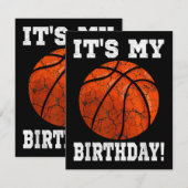 Carte D'accompagnement C'est mon anniversaire Basketball Lover cadeau Ret (Devant / Derrière)