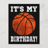 Carte D'accompagnement C'est mon anniversaire Basketball Lover cadeau Ret (Dos)