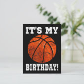 Carte D'accompagnement C'est mon anniversaire Basketball Lover cadeau Ret (Debout devant)