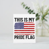 Carte D'accompagnement C'Est Mon Drapeau De Fierté Drapeau US, 4 juillet (Debout devant)