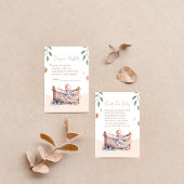 Carte D'accompagnement C'est un baby shower Boy Boho Bassinet