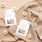 Carte D'accompagnement C'est un baby shower Boy Boho Bassinet