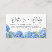 Carte D'accompagnement C'est un Boy Hydrangea Books For Baby Baby shower (Devant)
